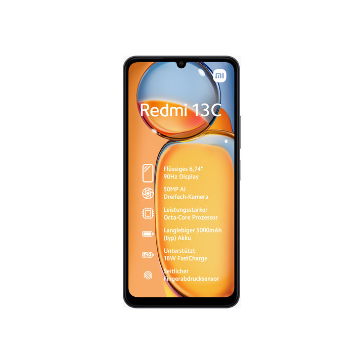 Xiaomi Redmi 13C 17,1 cm (6.74") Dual SIM Android 13 4G USB Type-C 8 GB 256 GB 5000 mAh Preto