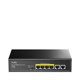 Cudy FS1006P switch de rede Fast Ethernet (10 100) Power over Ethernet (PoE) Preto
