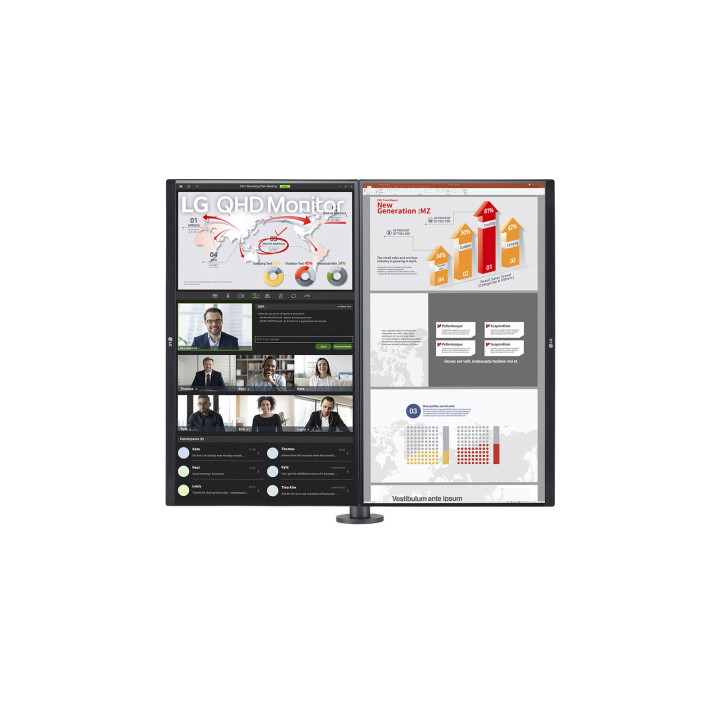LG 27QP88DP-BS monitor de ecrã 68,6 cm (27") 2560 x 1440 pixels Quad HD LED Preto
