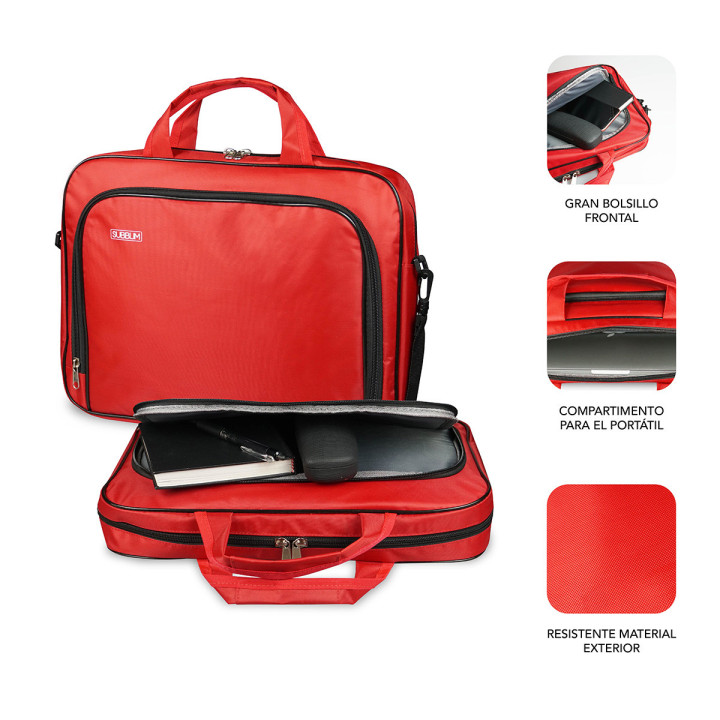SUBBLIM SUB-LB-1OLB052 mala para portáteis 40,6 cm (16") Vermelho