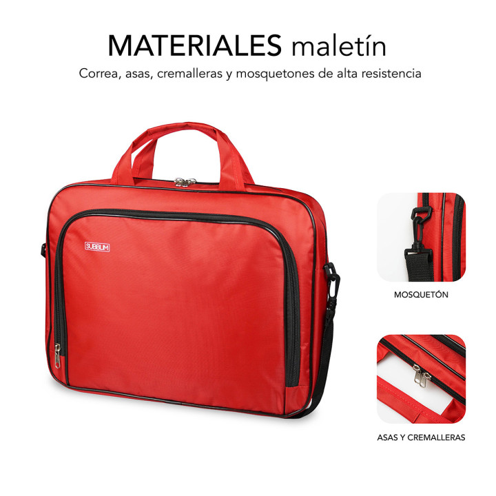 SUBBLIM SUB-LB-1OLB052 mala para portáteis 40,6 cm (16") Vermelho