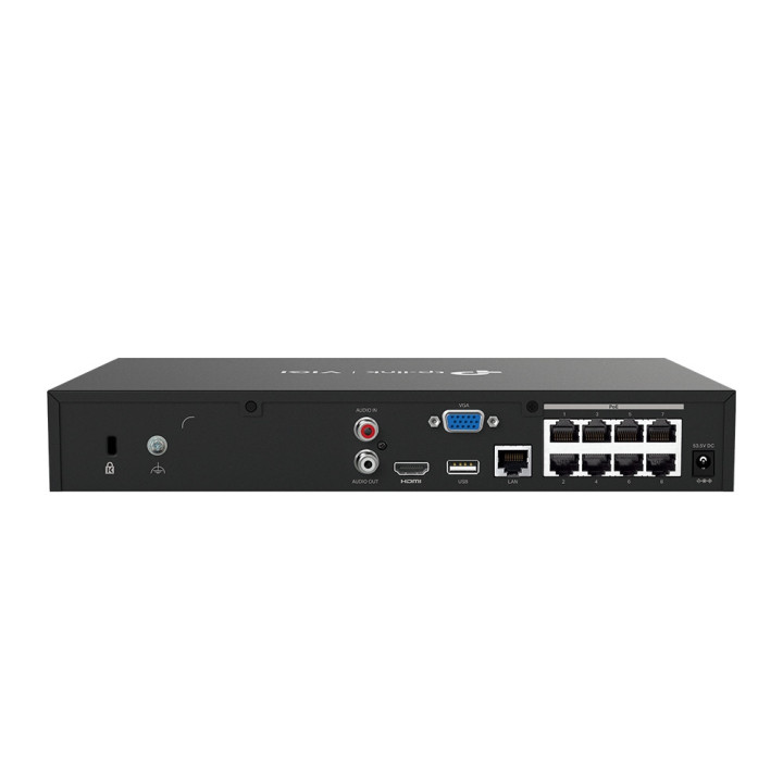 TP-Link VIGI NVR1008H-8P gravador de vídeo em rede (NVR) Preto