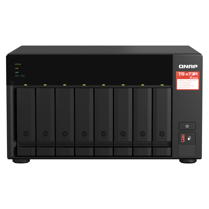 QNAP TS-873A NAS Tower Ethernet LAN Preto V1500B