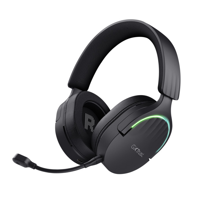 Trust GXT 491 Fayzo Auscultadores Com fios e sem fios Fita de cabeça Jogos USB Type-C Bluetooth Preto