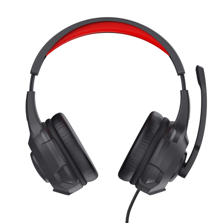 Trust 24785 auscultador Auscultadores Com fios Fita de cabeça Jogos Preto, Vermelho