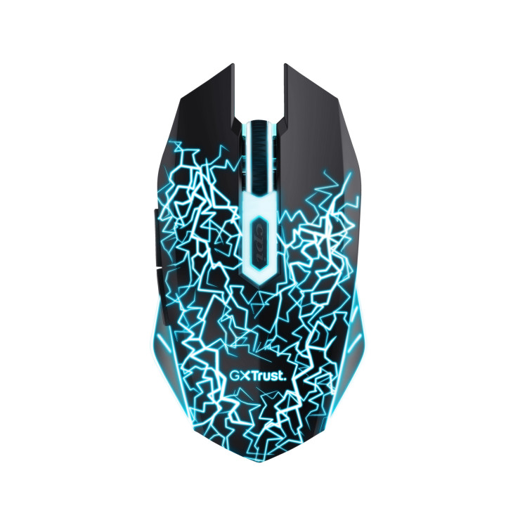 Trust 24750 rato Jogos Mão direita RF Wireless Ótico 2000 DPI
