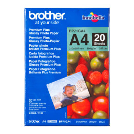 Brother BP-71GA4 papel fotográfico A4 Azul, Vermelho