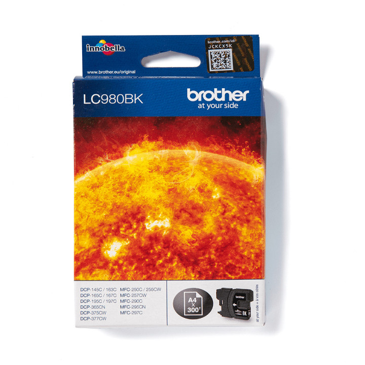 Brother LC-980BK tinteiro 1 unidade(s) Original Preto