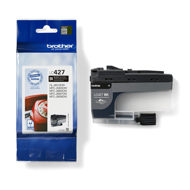 Brother LC-427BK tinteiro 1 unidade(s) Original Rendimento padrão Preto