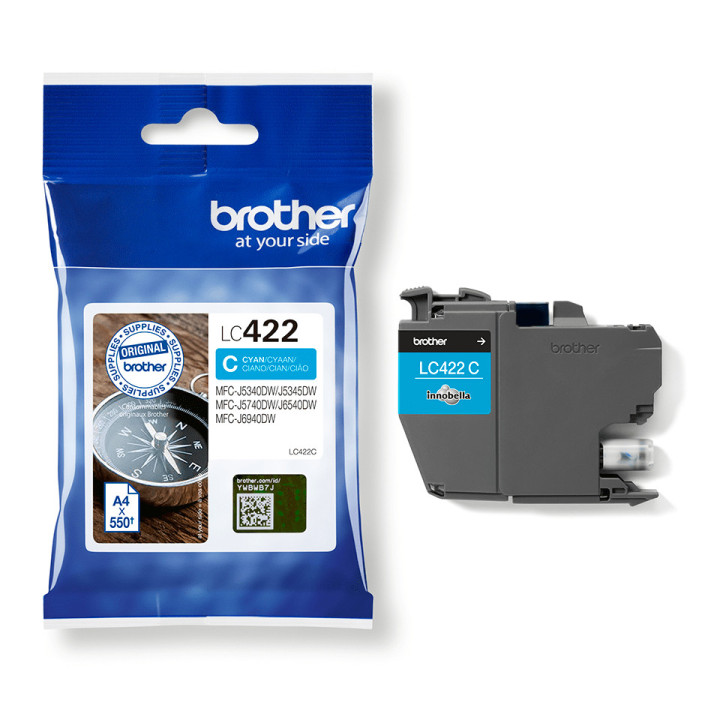Brother LC-422C tinteiro 1 unidade(s) Original Ciano