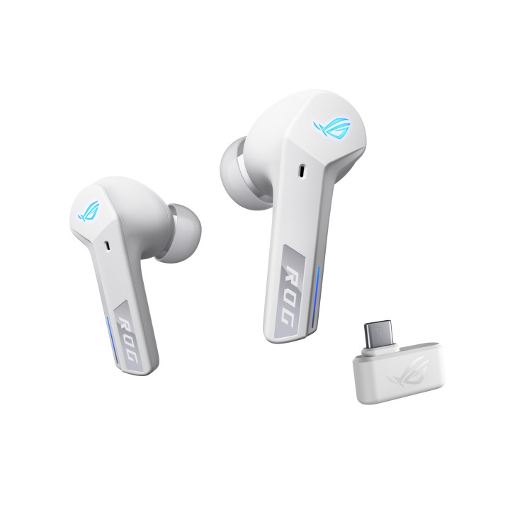 ASUS ROG Cetra True Wireless Speednova Auscultadores True Wireless Stereo (TWS) Intra-auditivo Jogos Bluetooth Branco