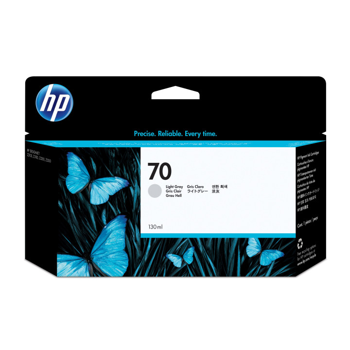 HP Tinteiro DesignJet 70 Cinzento Claro de 130 ml