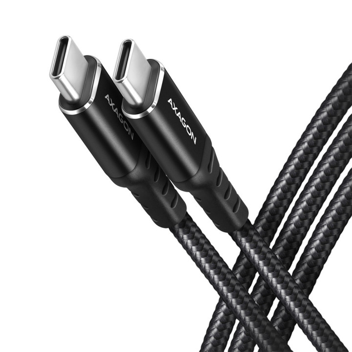 Axagon BUCM-CM20AB cabo USB USB 2.0 2 m USB C Preto