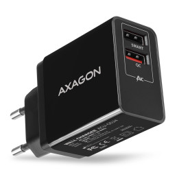 Axagon ACU-QS24 carregador de dispositivos móveis Smartphone Preto AC Carregamento rápido Interior