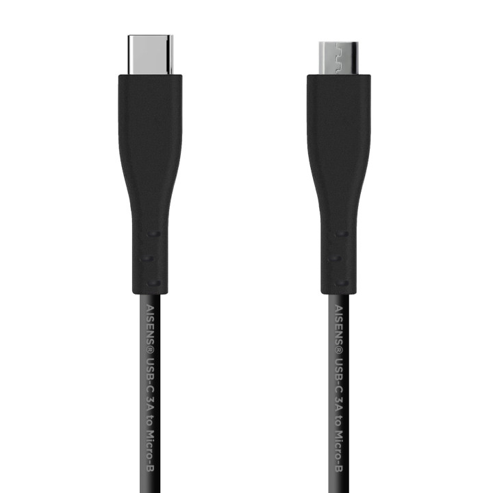 AISENS A107-0350 cabo USB USB 2.0 2 m USB C Micro-USB B Preto