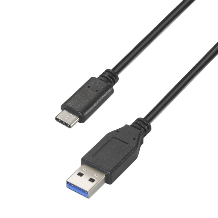 AISENS A107-0450 cabo USB USB 3.2 Gen 2 (3.1 Gen 2) 1,5 m USB A USB C Preto