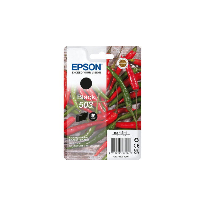 Epson 503 tinteiro 1 unidade(s) Original Rendimento padrão Preto