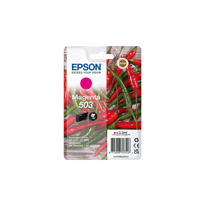Epson 503 tinteiro 1 unidade(s) Original Rendimento padrão Magenta