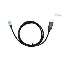 i-tec C31CBLDP8KBIDIR adaptador de cabo de vídeo 1,5 m DisplayPort USB Type-C Preto