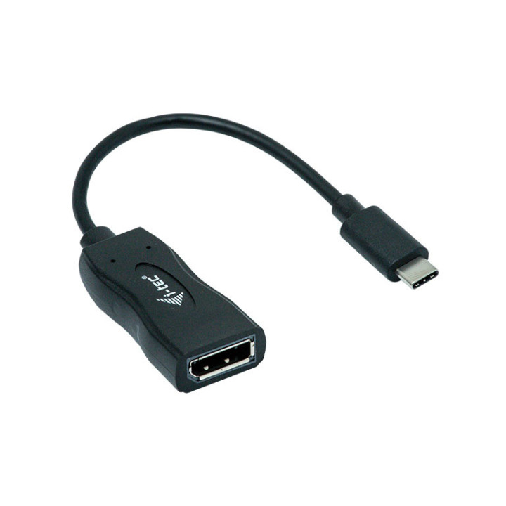 i-tec C31DP60HZP adaptador de cabo de vídeo 0,15 m USB-C 3.1 DisplayPort Preto