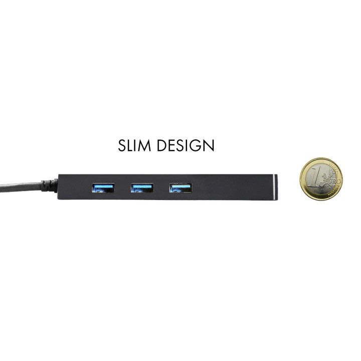 i-tec Advance C31GL3SLIM painel baía de disco Preto