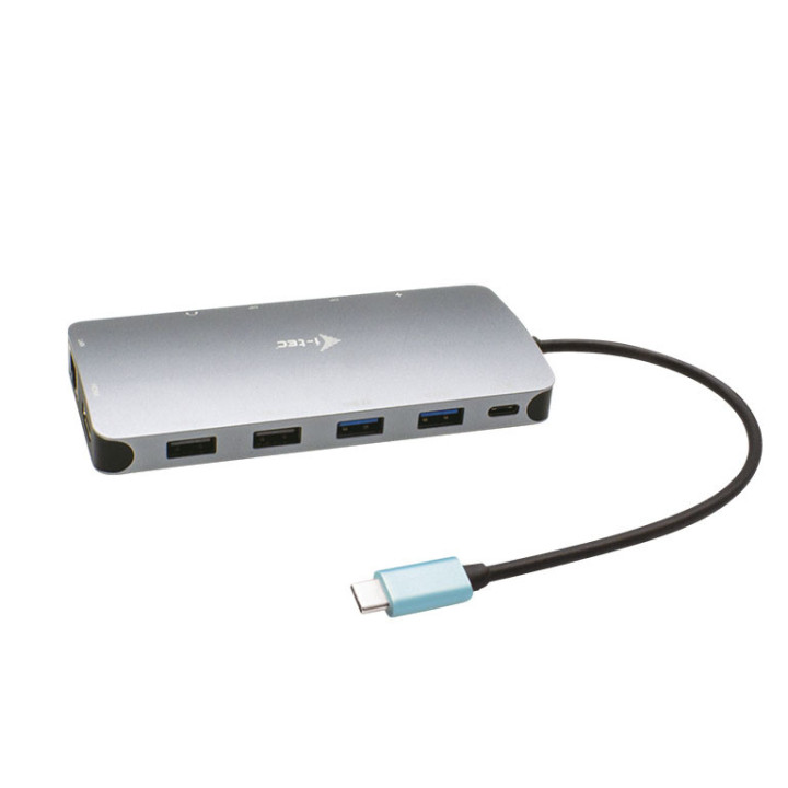 i-tec Metal C31NANODOCKPROPD base & duplicador de portas Com fios USB 3.2 Gen 1 (3.1 Gen 1) Type-C Prateado