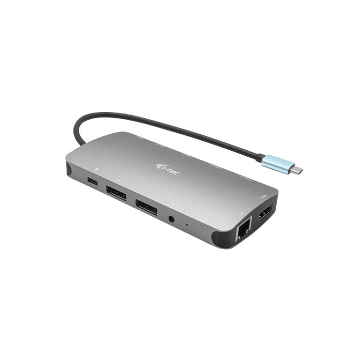 i-tec Metal C31NANODOCKPROPD base & duplicador de portas Com fios USB 3.2 Gen 1 (3.1 Gen 1) Type-C Prateado