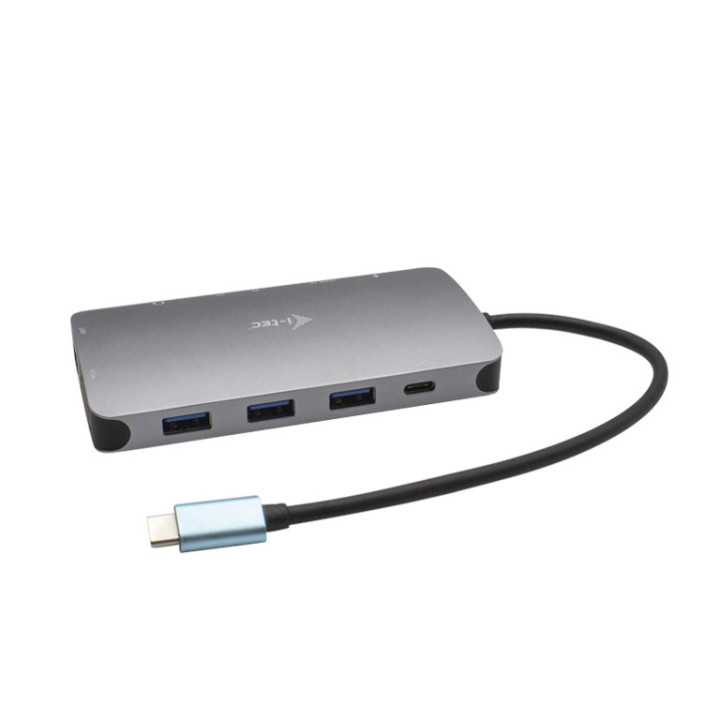 i-tec Metal C31NANODOCKVGAPD base & duplicador de portas Com fios USB 3.2 Gen 1 (3.1 Gen 1) Type-C Prateado