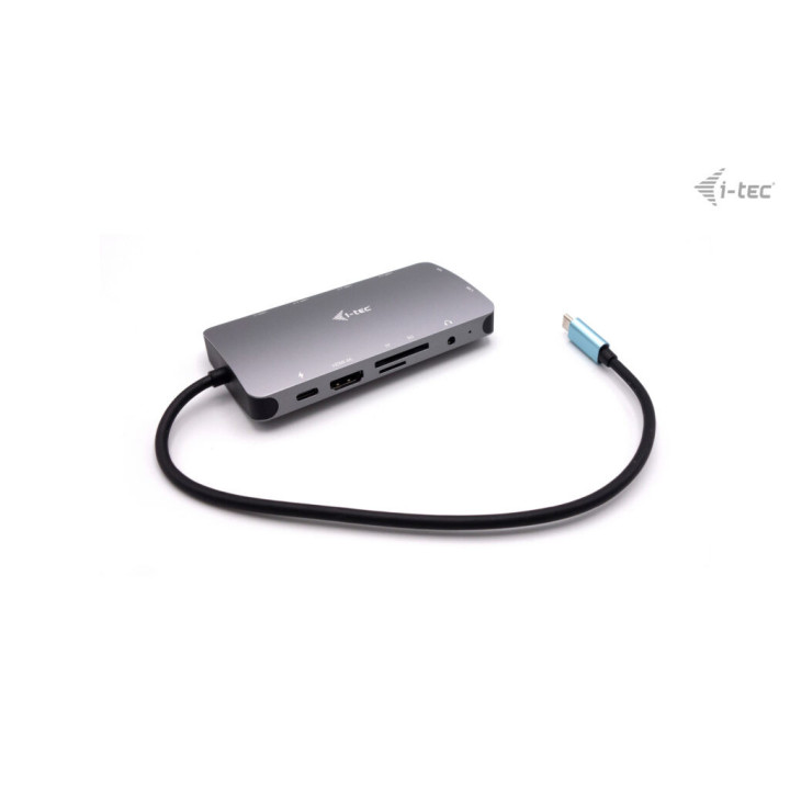i-tec Metal C31NANODOCKVGAPD base & duplicador de portas Com fios USB 3.2 Gen 1 (3.1 Gen 1) Type-C Prateado