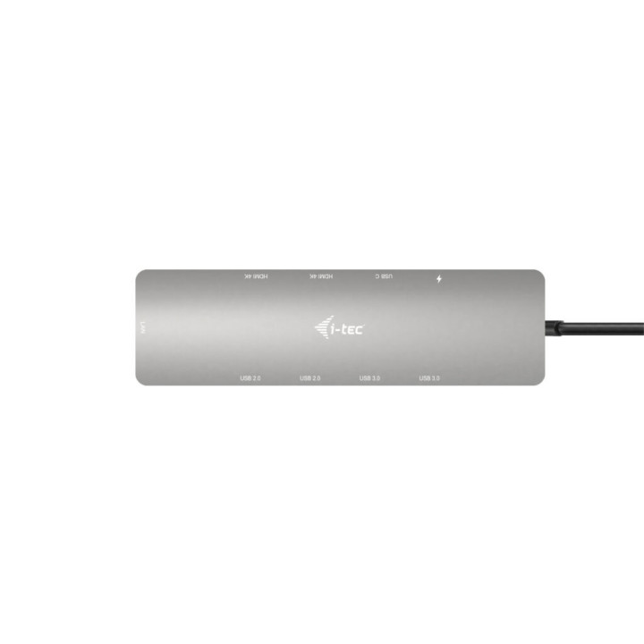 i-tec C31NANOHDM2DOCPD base & duplicador de portas Com fios USB 3.2 Gen 1 (3.1 Gen 1) Type-C Prateado
