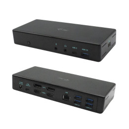 i-tec C31QUATTRODOCKPD base & duplicador de portas Com fios USB 3.2 Gen 1 (3.1 Gen 1) Type-C Preto