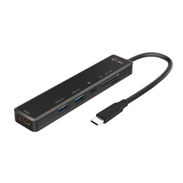 i-tec C31TRAVELEASYDOCKPD base & duplicador de portas Com fios USB 3.2 Gen 1 (3.1 Gen 1) Type-C Preto