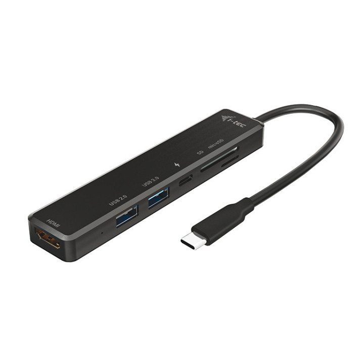 i-tec C31TRAVELEASYDOCKPD base & duplicador de portas Com fios USB 3.2 Gen 1 (3.1 Gen 1) Type-C Preto