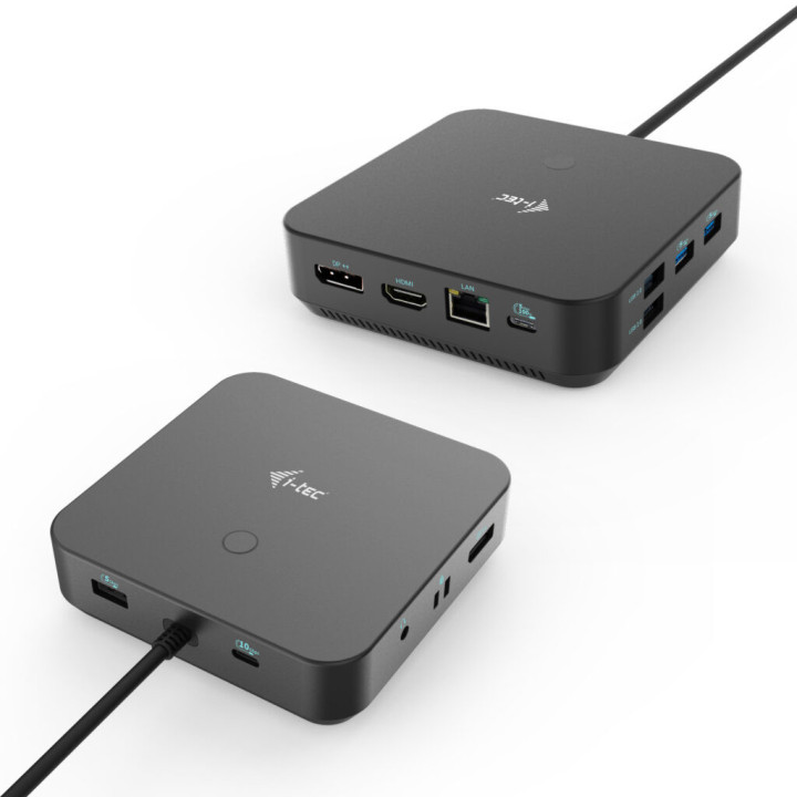 i-tec C31TRIPLE4KDOCKPDPRO base & duplicador de portas Com fios USB 3.2 Gen 1 (3.1 Gen 1) Type-C Preto
