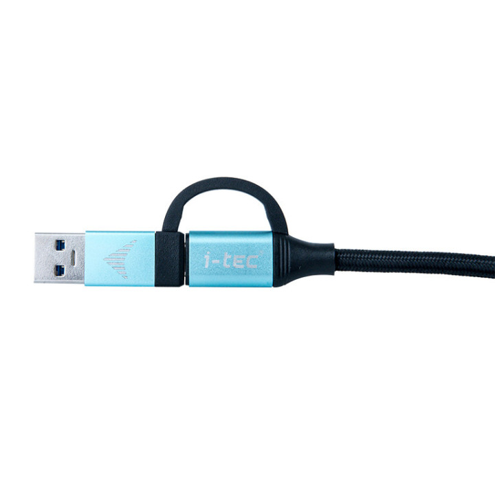i-tec C31USBCACBL cabo USB USB 3.2 Gen 1 (3.1 Gen 1) 1 m USB C Preto, Azul