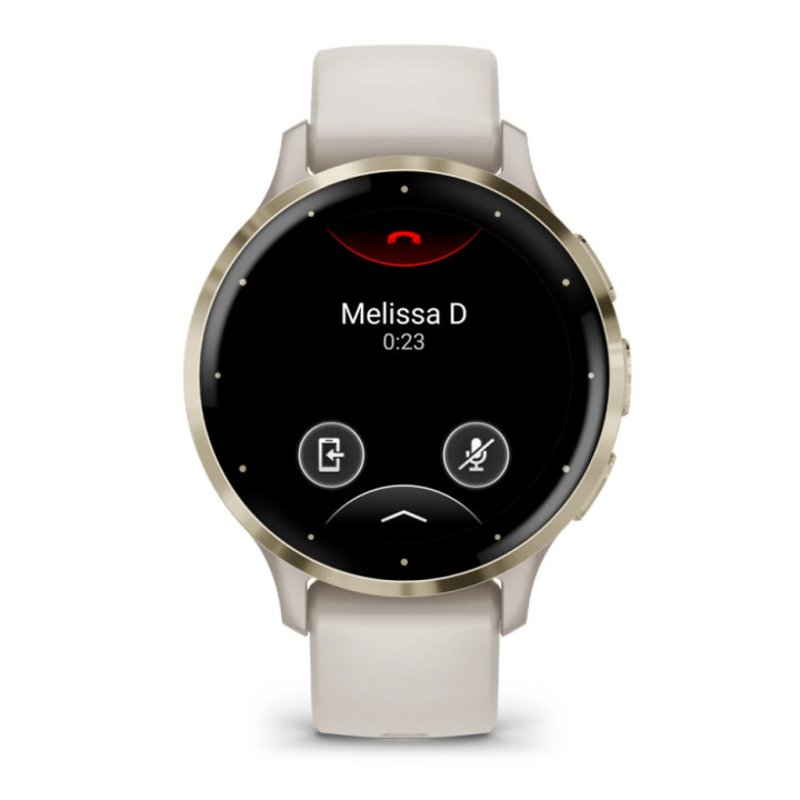 Garmin Venu 3S 3,05 cm (1.2") AMOLED Digital 390 x 390 pixels Ecrã táctil Dourado, Marfim Wi-Fi GPS