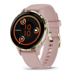 Garmin Venu 3S 3,05 cm (1.2") AMOLED Digital 390 x 390 pixels Ecrã táctil Dourado, Rosa Wi-Fi GPS
