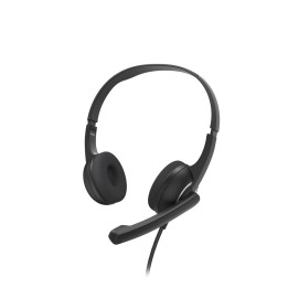 Hama HS-USB250 V2 Auscultadores Com fios Fita de cabeça Escritório Call center USB Type-A Preto