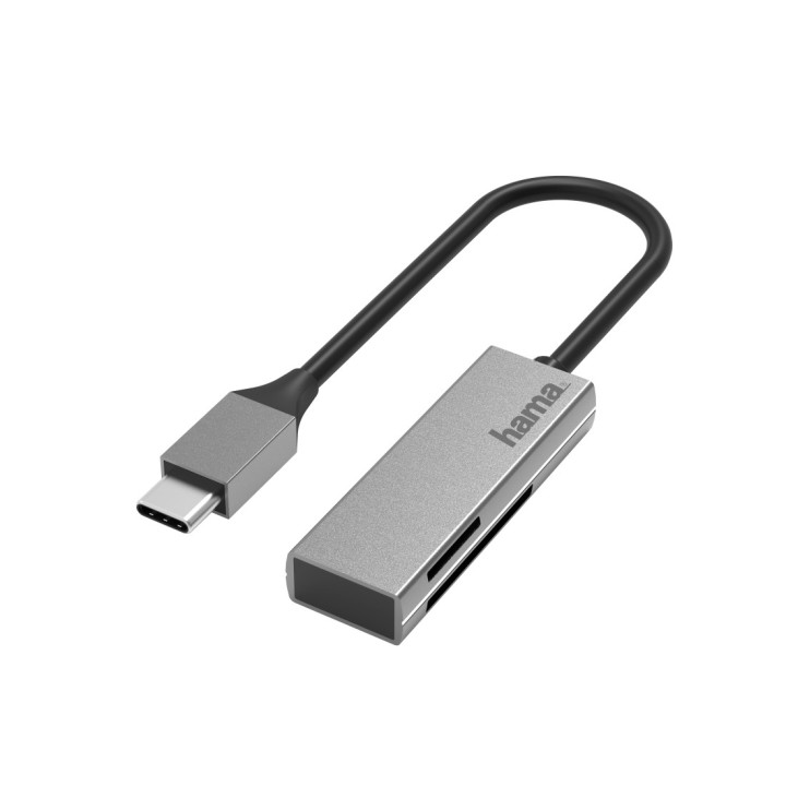 Hama 00200131 leitor de cartões USB 3.2 Gen 1 (3.1 Gen 1) Type-C Prateado
