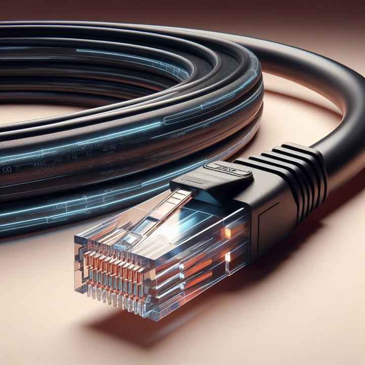 Phasak Cabo de Rede Cat.6 UTP Solido CCA Cat.6 UTP Preto 7M