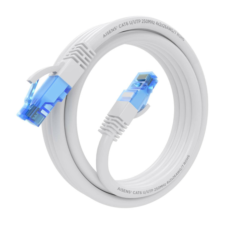 AISENS A135-0771 cabo de rede Branco 3 m Cat6 U UTP (UTP)