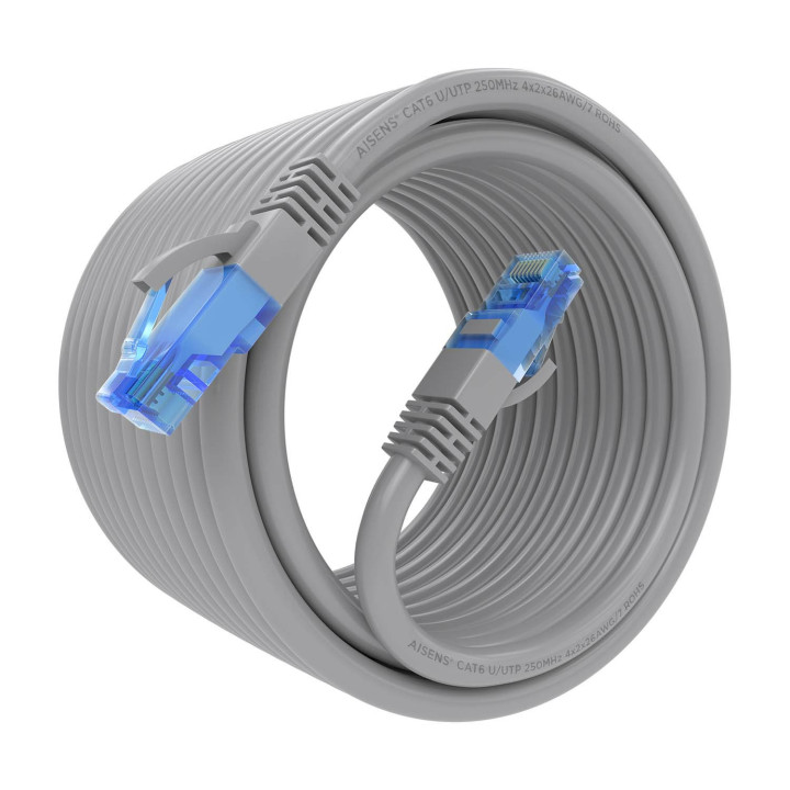 AISENS A135-0782 cabo de rede Cinzento 10 m Cat6 U UTP (UTP)