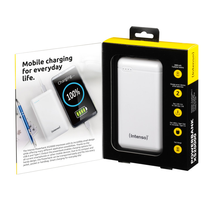 Powerbank Intenso XS20000 LiPo 20000mAh Polímero de lítio (LiPo)