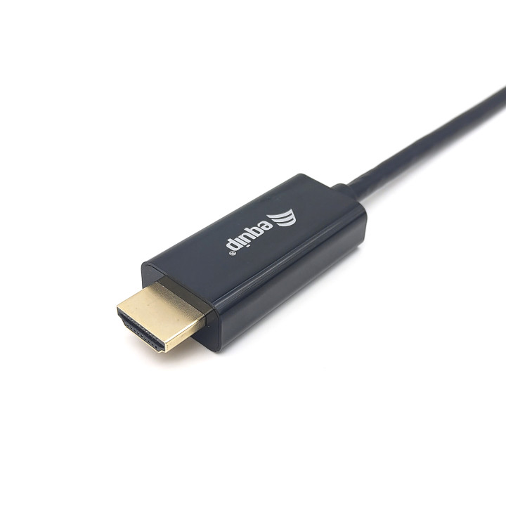 Equip 133412 adaptador de cabo de vídeo 2 m USB Type-C HDMI Type A (Standard) Preto