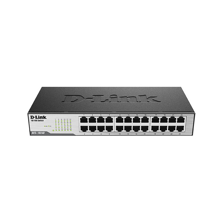 Switch D-Link DES-1024D 24 x 10/100 desktop Não-gerido