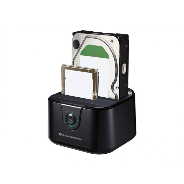 Conceptronic DONN12B Docking Station para Discos Rígidos USB 3.2 Gen 1 (3.1 Gen 1) Type-B Preto