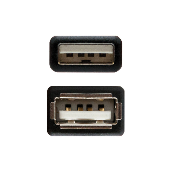 Ewent EC1065 cabo USB USB 2.0 1 m USB A Preto