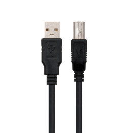 Ewent EC1061 cabo USB USB 2.0 1,8 m USB A USB B Preto