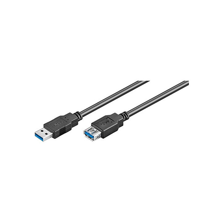 Ewent EC1008 cabo USB USB 3.2 Gen 1 (3.1 Gen 1) 1,8 m USB A Preto