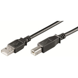 Ewent EC1005 cabo USB USB 2.0 3 m USB A USB B Preto